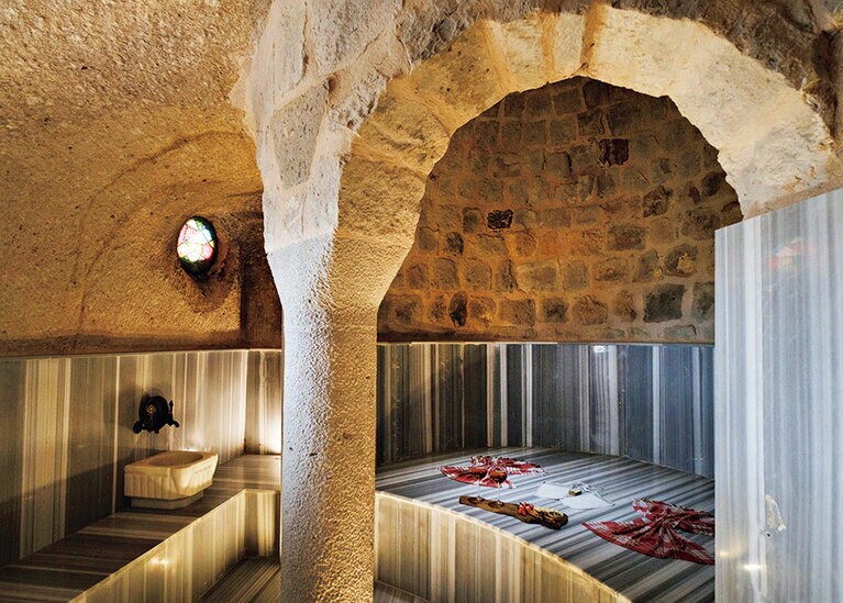 贅沢なハマム付きスイートも。