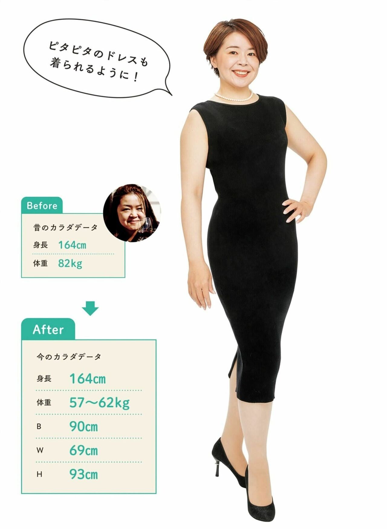 やせてからは、「これが着てみたい」と自分の気持ちで服を選べるように