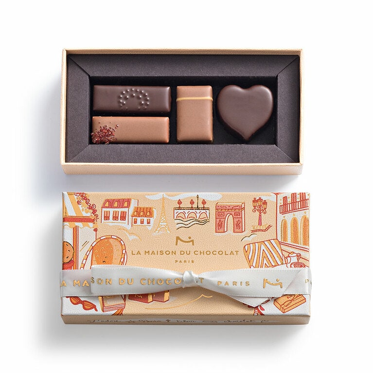 「ボンジュール パリ」ギフトボックス4粒入り。
