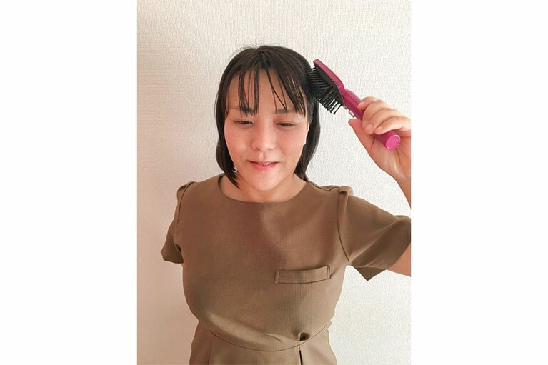 同じところを7～8回程度とかす。