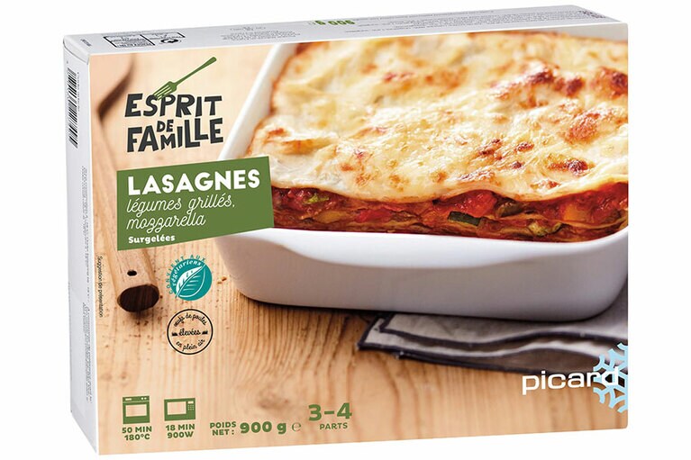 【第9位】モッツアレラチーズと野菜のラザニア1,059円。