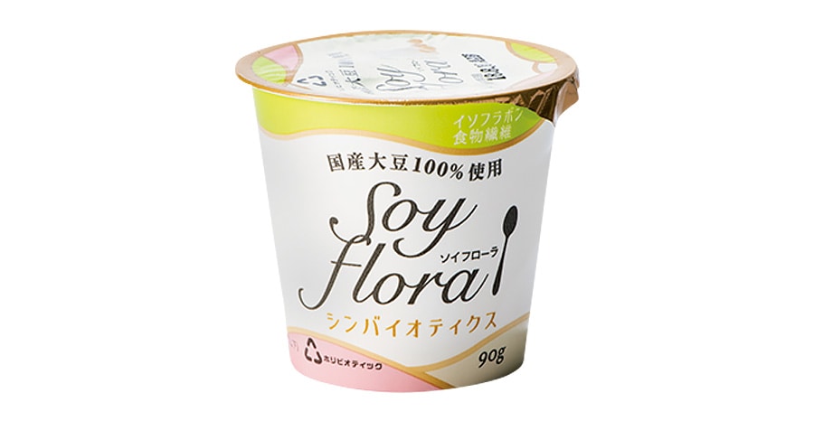 国産大豆100％使用ヨーグルト Soy Flora(ソイフローラ) 90g 160円／ホリ乳業
