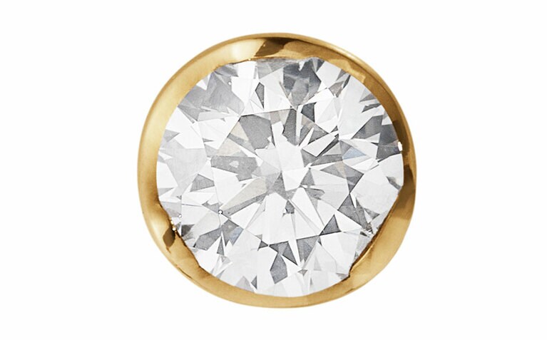 ソリティアピアス（18KYG）DIA0.20ct