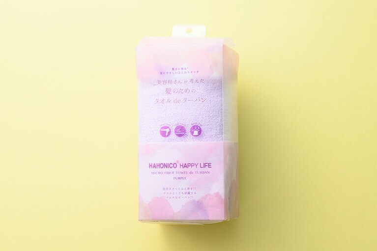 ハホニコ タオル de ターバン パープル 1,430円／ハホニコ
