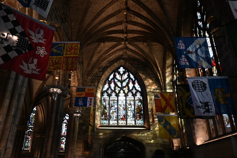 ロイヤル・マイルに位置する聖ジャイルズ大聖堂。