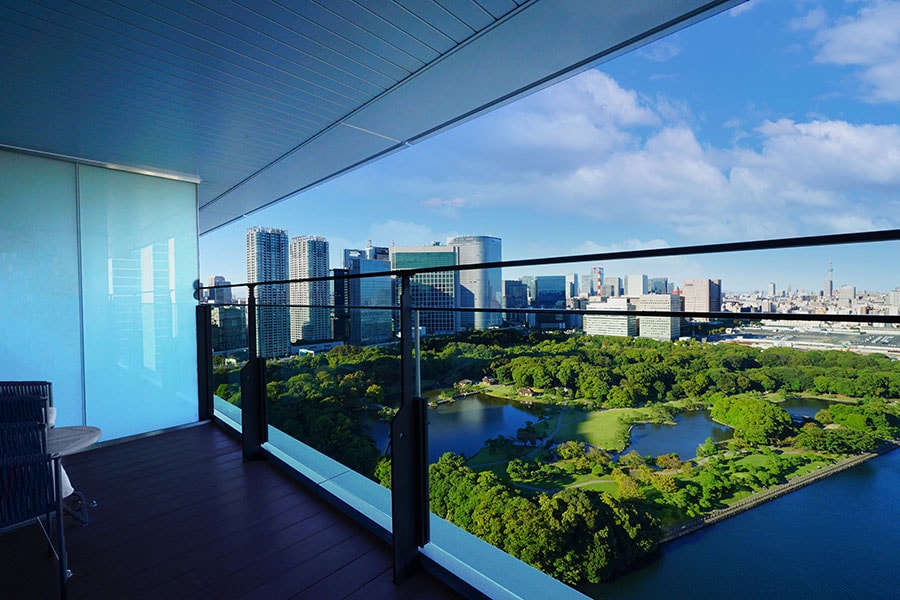 ガーデンビューの客室からは、こんな気分爽快な東京の風景を満喫できます。