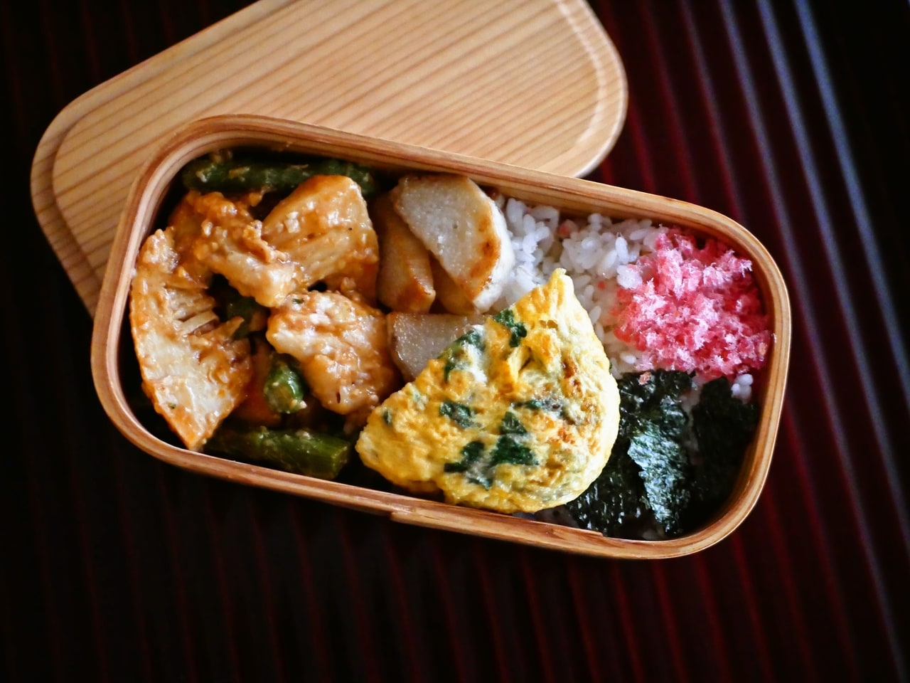 長芋の残りは炒めて、お弁当のおかずに。