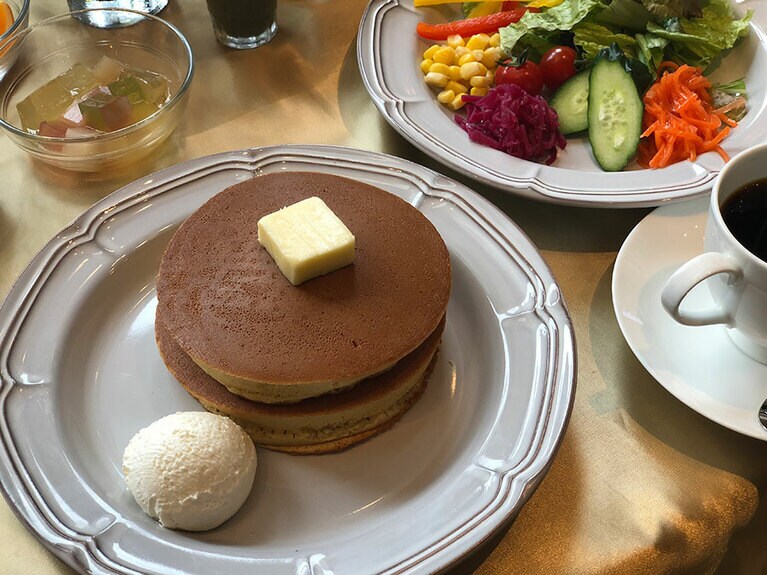 大人気の「トラディショナル・ホットケーキ」。