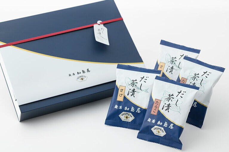 新潟加島屋×AKOMEYA TOKYO だし茶漬 3,000円(6個セット※単品500円)。