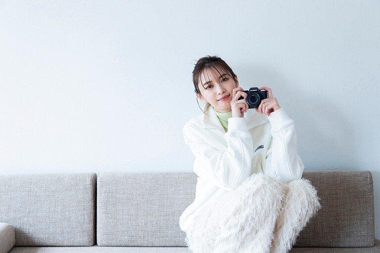 「LUMIX DC-G100Dは、コンパクトなので気軽にどこにでも持っていけます」と、宮田さん。