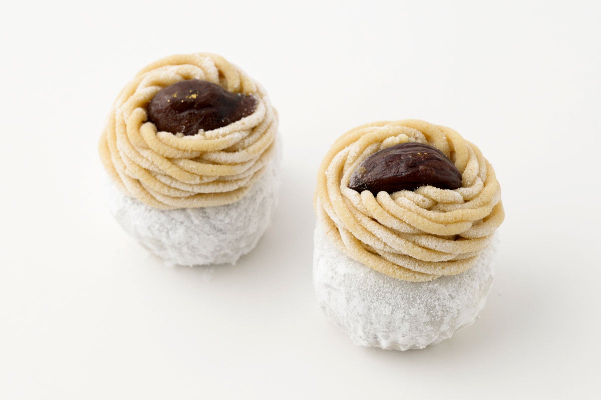 和栗のモンブラン大福 各346円／和菓子村上