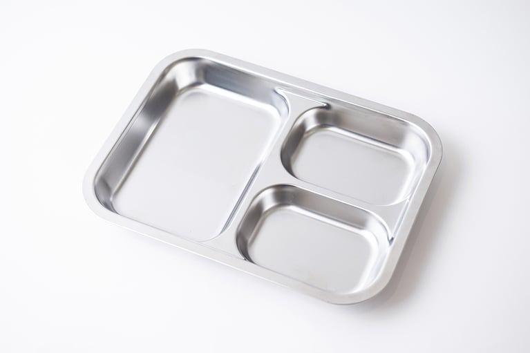 ステンレス仕切りトレー 3仕切り。