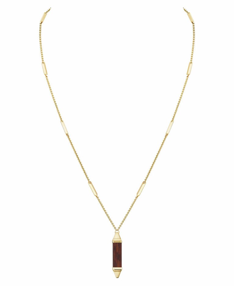 「レ ベルランゴ ドゥ カルティエ」ネックレス YG、スネークウッド 572,000円。© Cartier