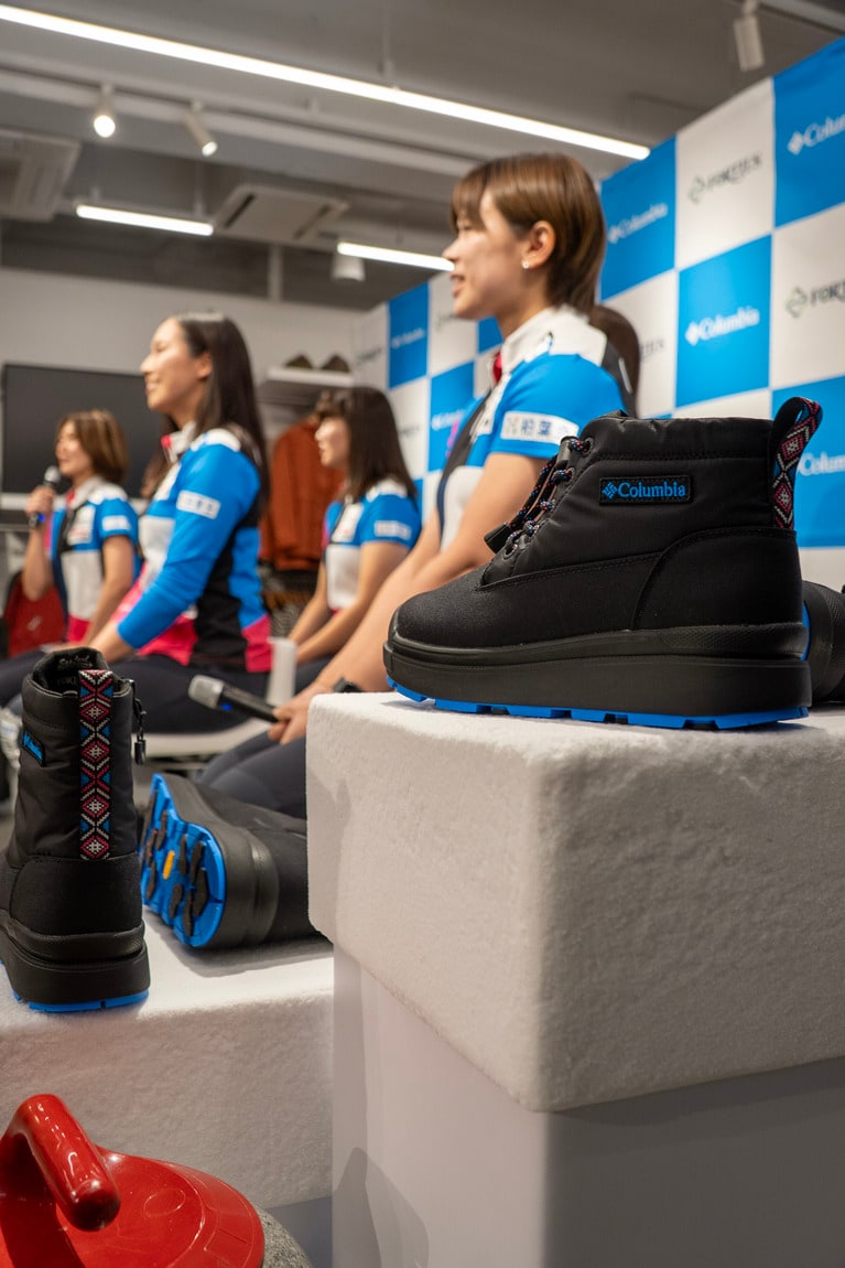 東京・原宿の旗艦店COLUMBIA TOKYO FLAGSHIPで開かれたイベントの様子。