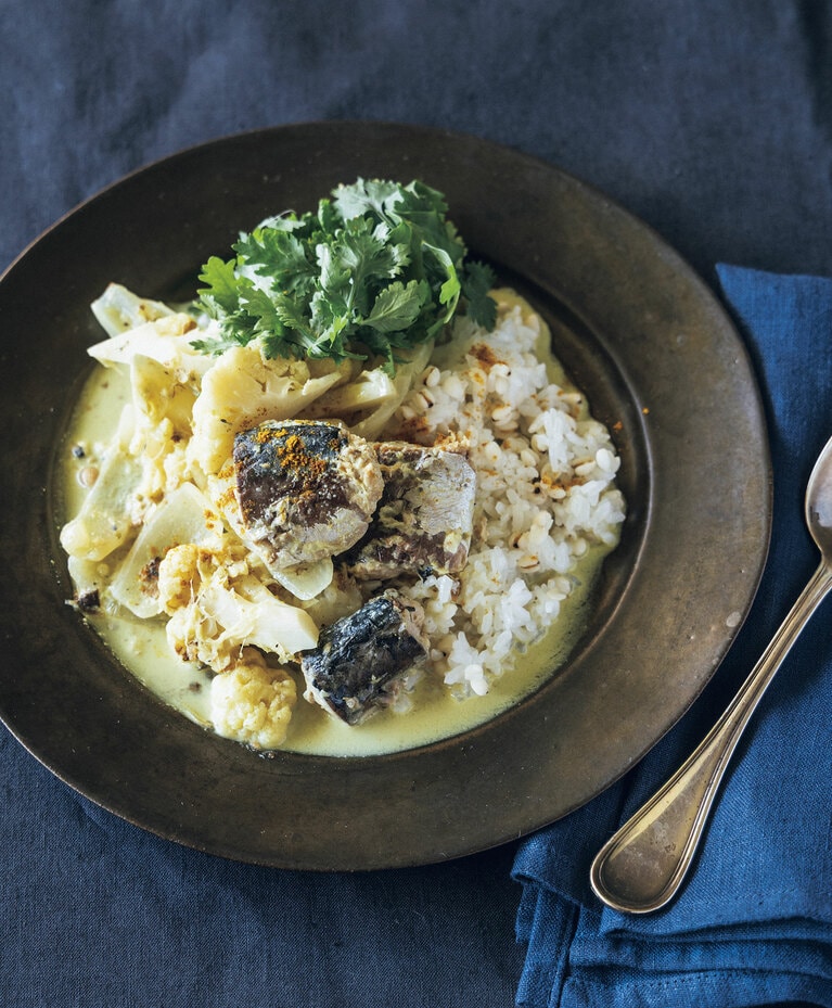 サバ缶のカレー。