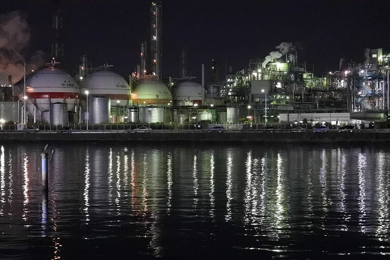 夜になると、ごらんのとおり。