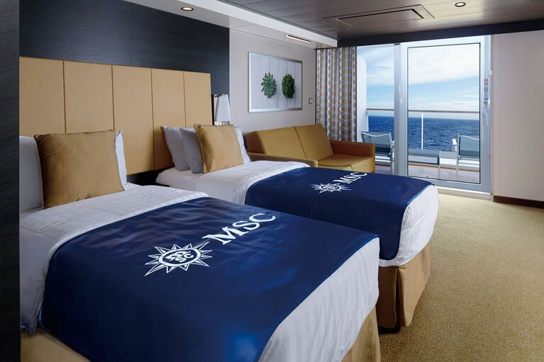 1人39万9800円で販売するバルコニー客室（写真提供＝ジャパネットツーリズム）