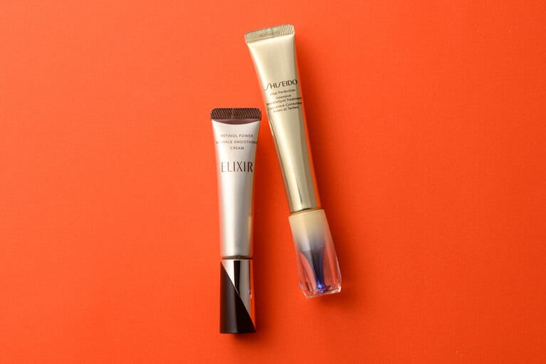 左から：「レチノパワー リンクルクリーム」と「バイタルパーフェクション リンクルリフト ディープレチノホワイト5」。