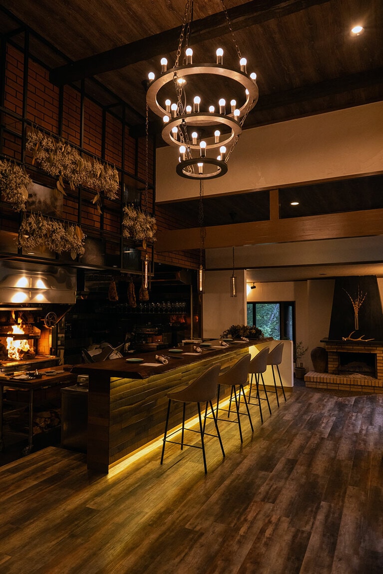 贅沢な空間が広がる。