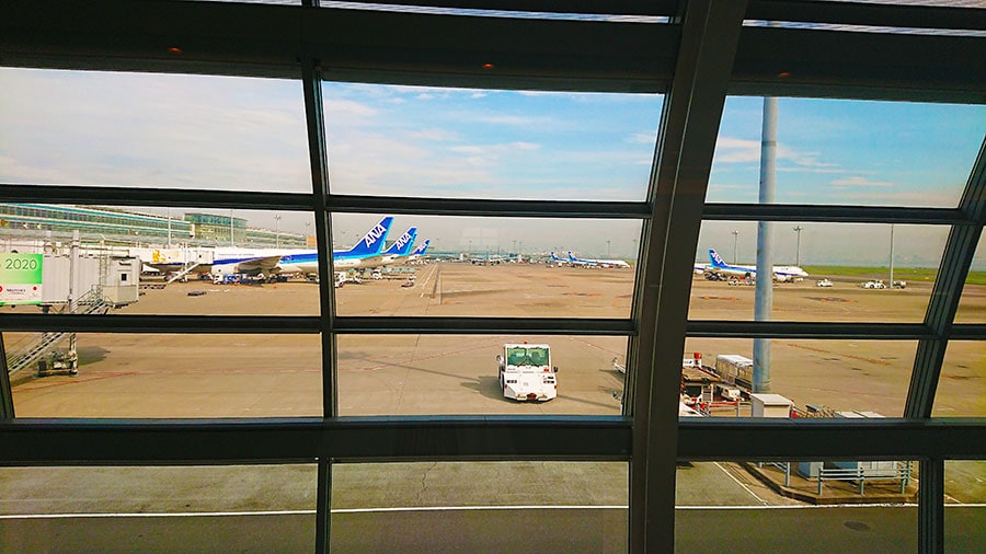 ［石川県立航空プラザ］東京・羽田から60分で小松空港に到着。