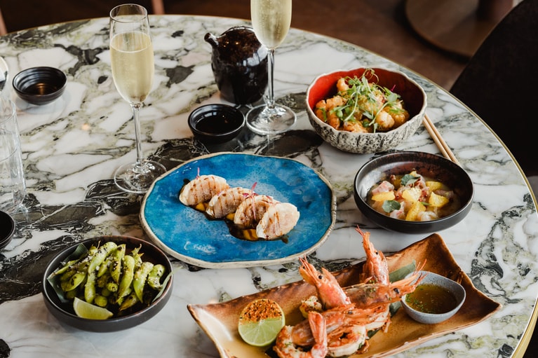 和と南米の、食材と調理法が融合したクリエイティブなメニュー。