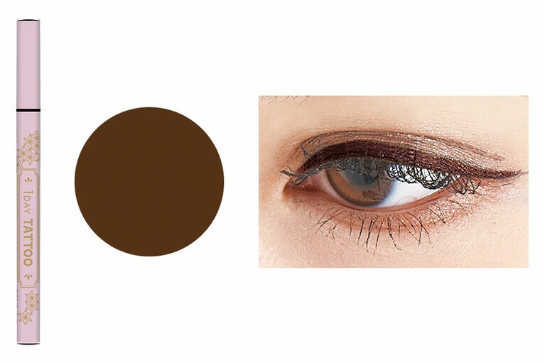 K-パレット リアルラスティングアイライナー24hWPk DBディープブラウン(竃門禰豆子) 1,320円(数量限定発売)。