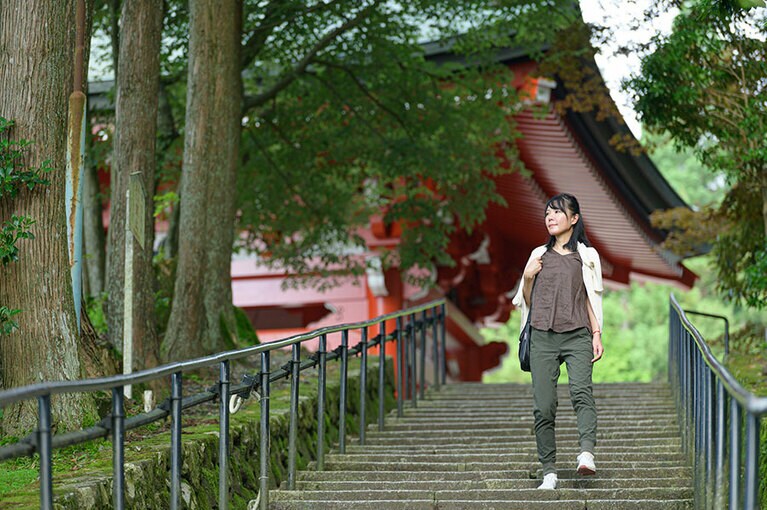 朝食でお腹が満たされたら、ふたたび延暦寺へ。