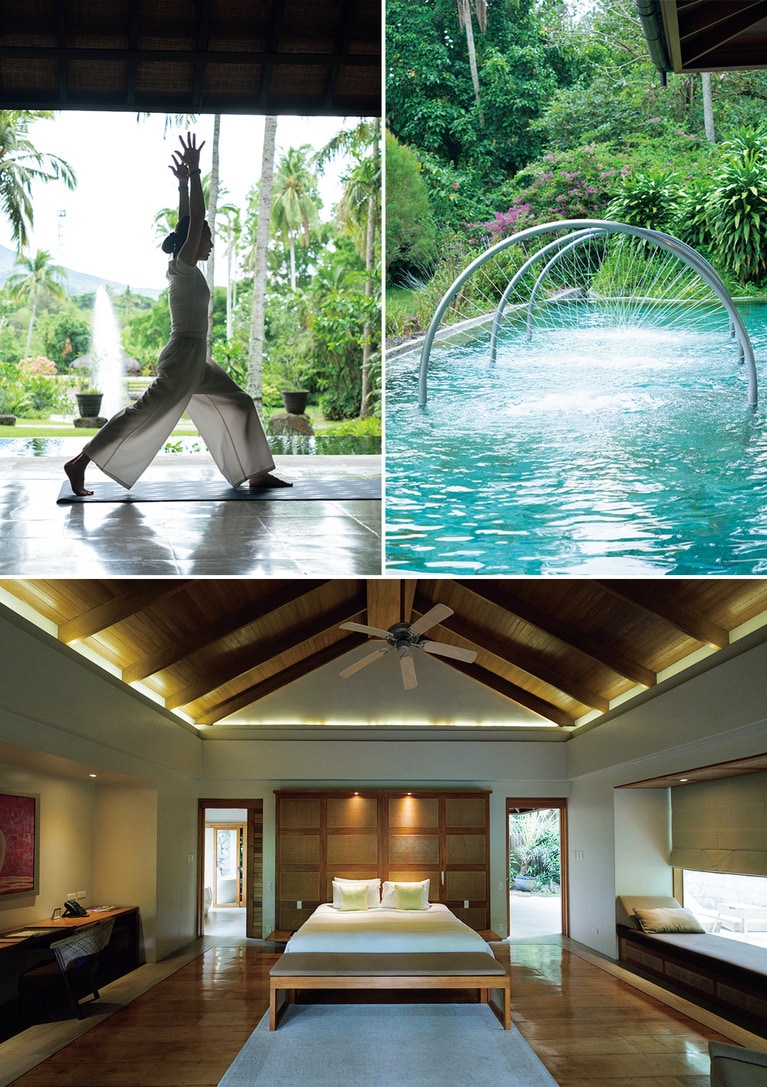 ウォーターセラピーなどのトリートメント、ヨガやメディテーションといったセッション、さらに自然と科学に基づくメディカルセラピーなど、それぞれのゲストに適したプログラムによるホリスティック・ウェルネスを推進。