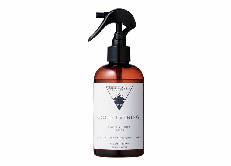 ほっとする香りのルームミスト236mL 18ドル。リネンにも使える／ジンジャー13