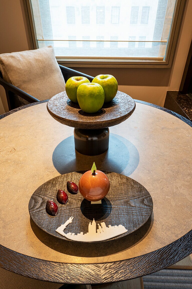 ゲストの到着を待つウェルカムスウィーツ。