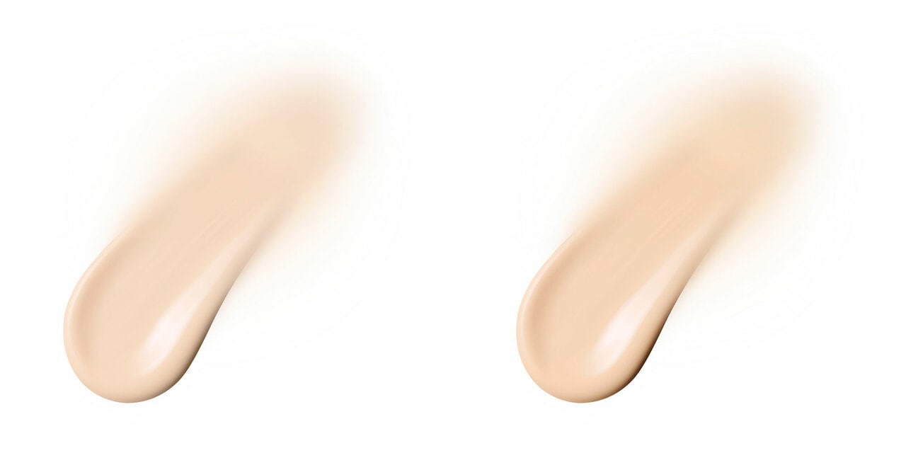 左から、最も明るい00。00にわずかにベージュを足したような01。