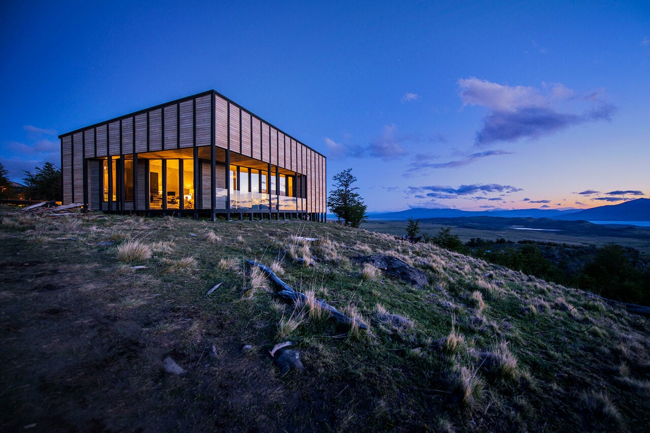 パタゴニアの国立公園に建つヴィラ。©Andersons