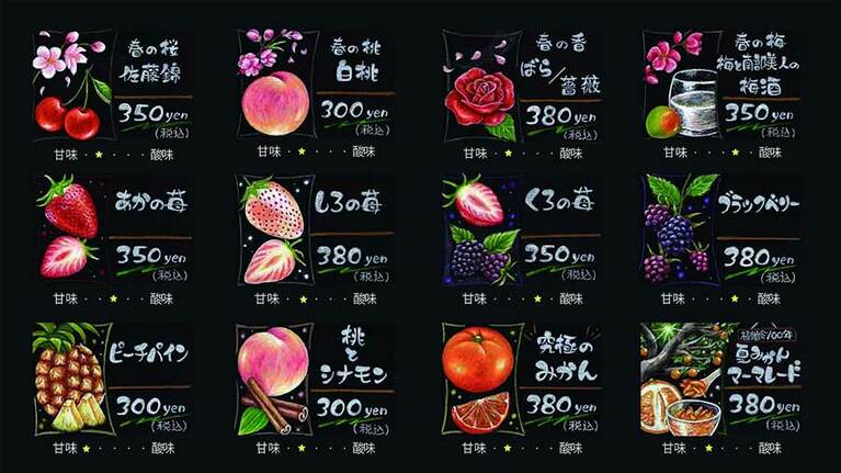 “いちごと花”をテーマにした春らしいラインナップ。