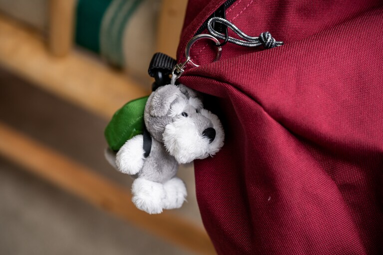 ドイツの老舗ぬいぐるみメーカー「NICI」とのコラボレーション。全8種のかわいい動物が、「OUTDOOR PRODUCTS」のリュックを背負ったキーホルダー。各1,980円。