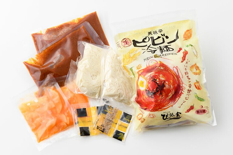 焼肉・冷麺 ぴょんぴょん舎「ピビン冷麺」2食セット 864円(632g)／岩手県
