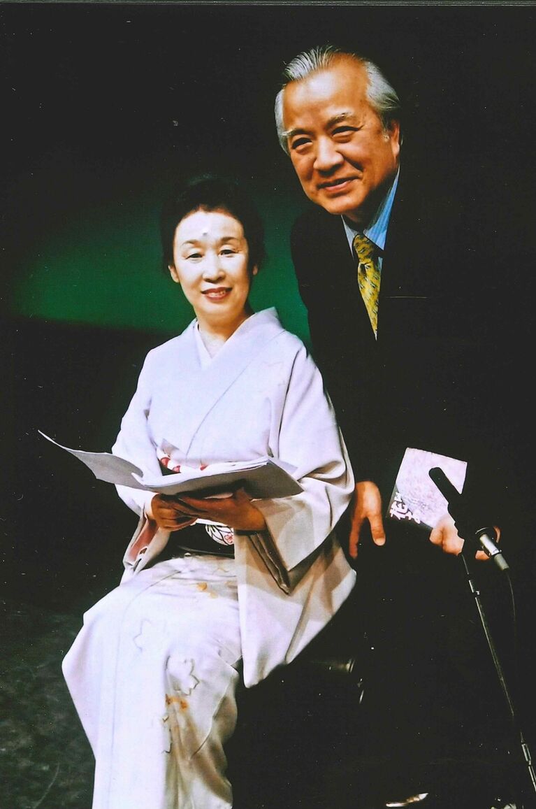 妻が朗読、夫が講演を行った。19年間続いたが、2021年頃、妻はレビー小体型認知症を発症した。　写真：本人提供