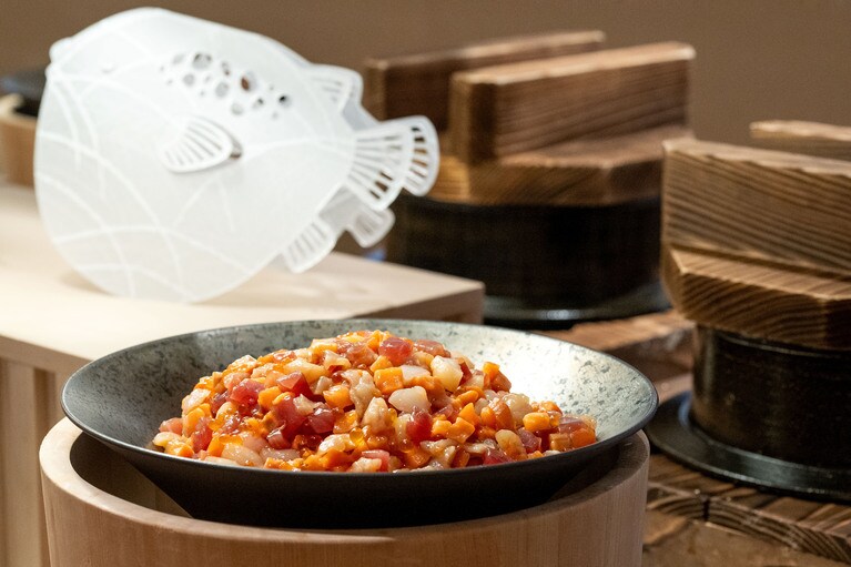 ふぐ入の海宝漬けを楽しめるのは、リゾナーレの中でもここだけ。