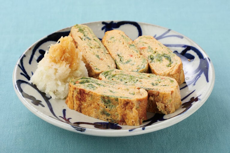 【血圧が高めの人】あおさのだし巻き卵(175kcal)