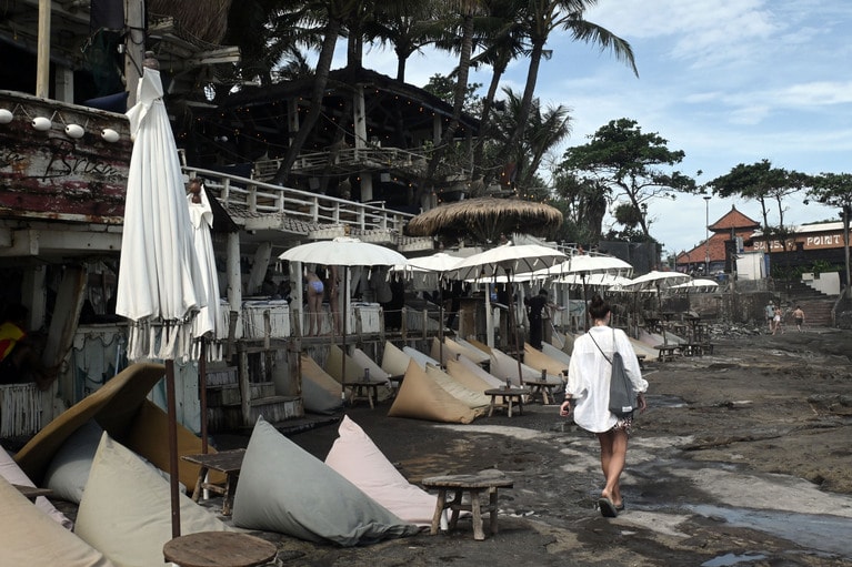 ラ・ブリザ前。ボヘミアンシックなおしゃれな雰囲気。