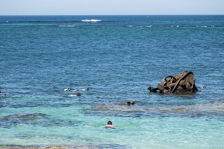 シュノーケリング。
