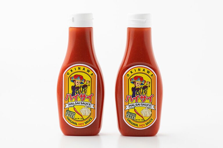 コスミック「ハイサイソース」各626円(Sサイズ・220g)／沖縄県
