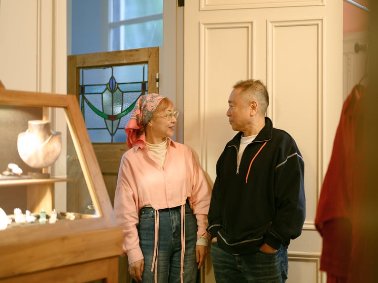 安野ともこさんと近田春夫さん。