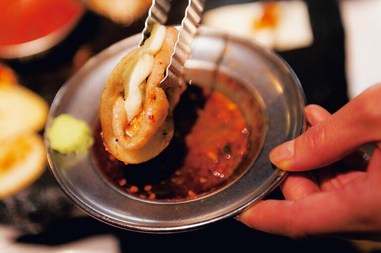 肉だけでサムし、タレで食べるのも美味。