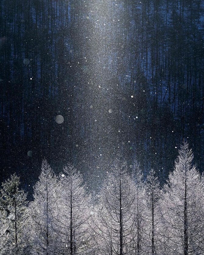 ❤️送料込値下げ❤️絵画★謎の山の冬景色★ガラス額入り 長野県 2021年版】 冬の絶景・風物詩5選 絵画のように美しく幻想的な