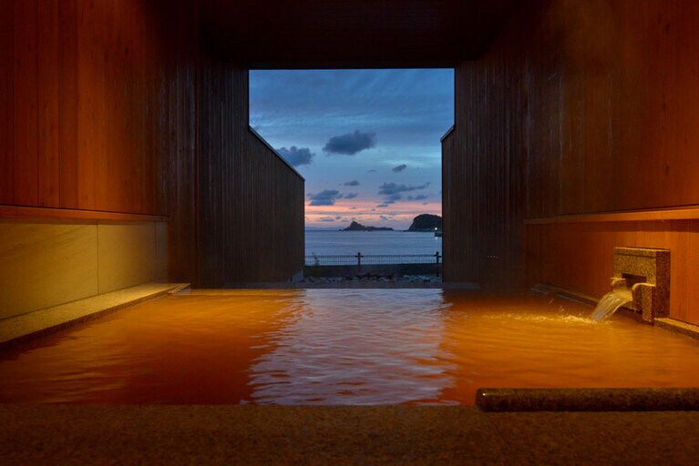 壱岐リトリート海里村上［長崎／湯本温泉］温泉 貸切風呂。