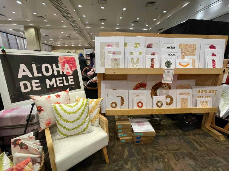 ポップアップマーケットに出店していた「アロハ・デ・メレ」。