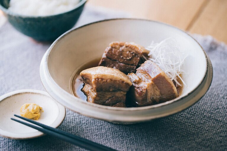 「おうちシェフPRO」ならこんなメニューも。豚の角煮。