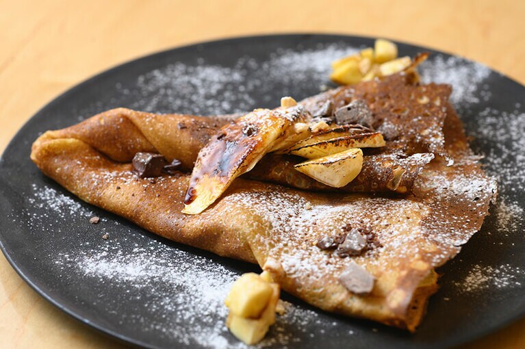 定番の組み合わせをイクアリー流に表現した、「チョコバナナ」。13時までの限定販売。1,600円。