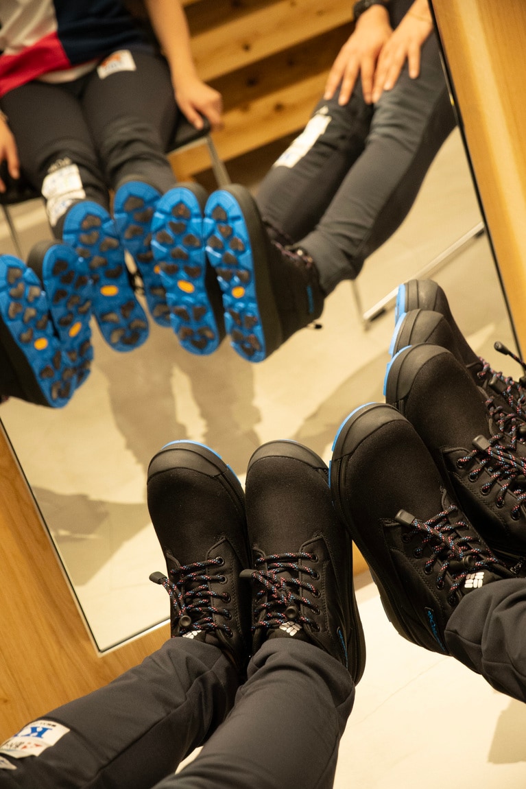 東京・原宿の旗艦店COLUMBIA TOKYO FLAGSHIPで開かれたイベントの様子。