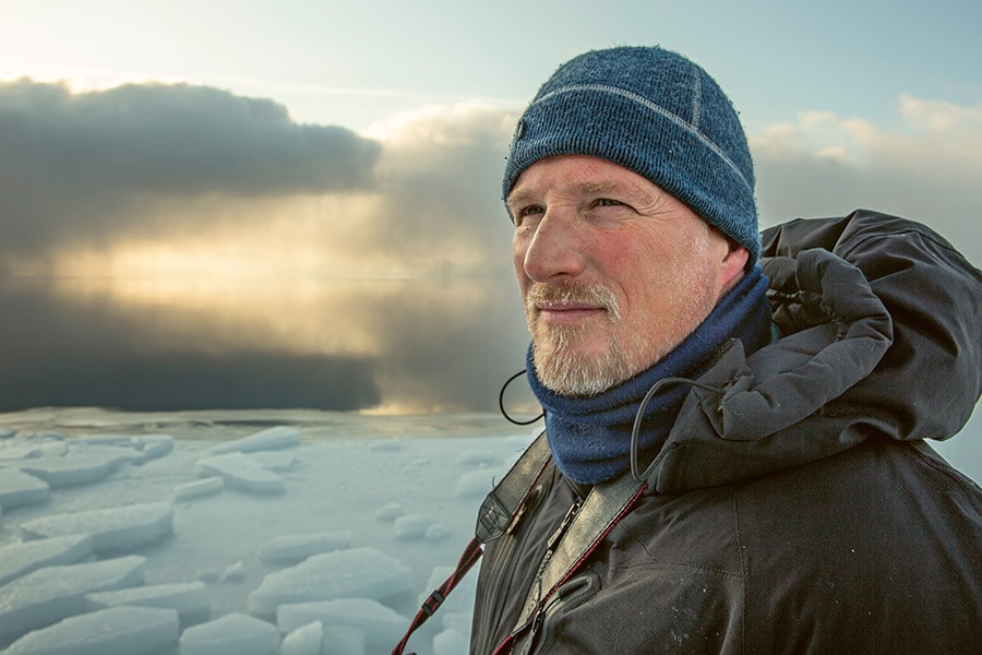 極地撮影の専門家として活躍するポール・ニックレン。©Cristina Mittermeier
